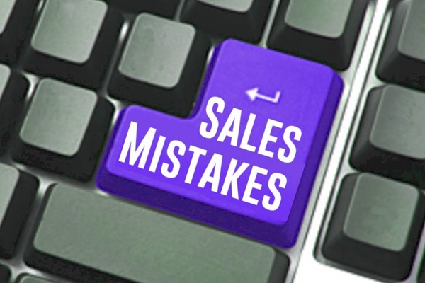 what mistakes users do in sales